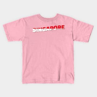 Singapore Vintage style retro souvenir Kids T-Shirt